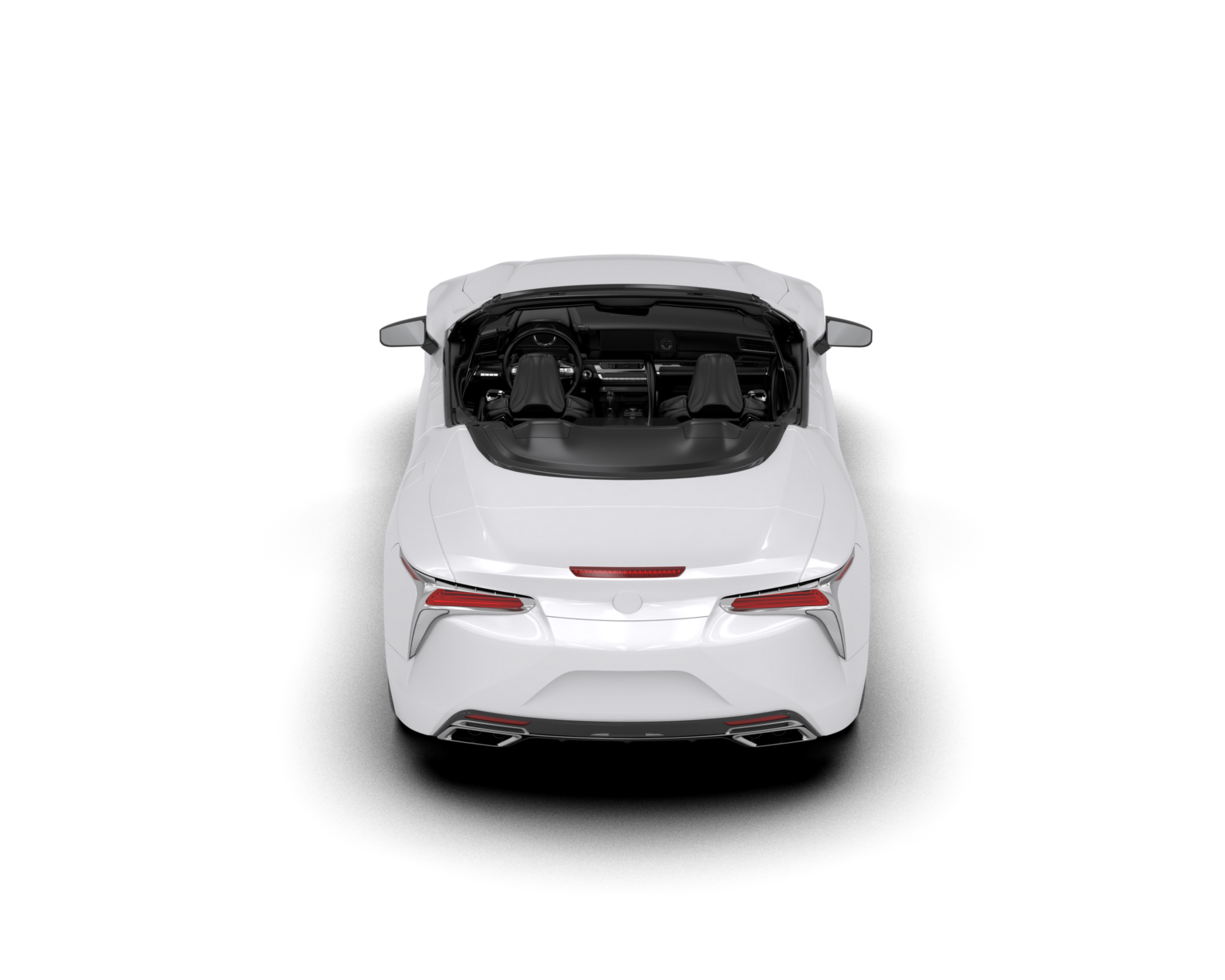Realistic sport car isolated on background. 3d rendering - illustration png