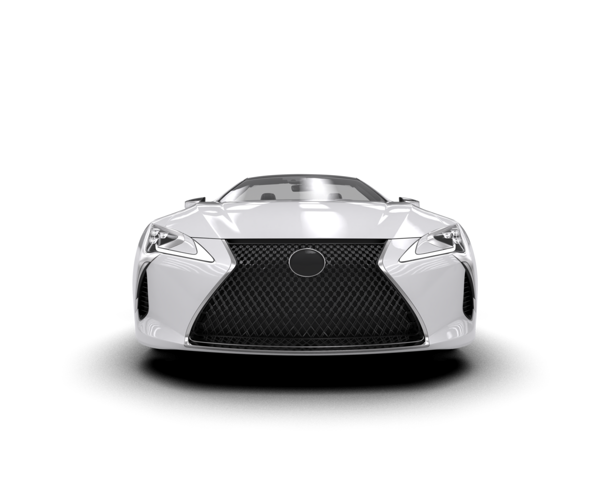 Realistic sport car isolated on background. 3d rendering - illustration png