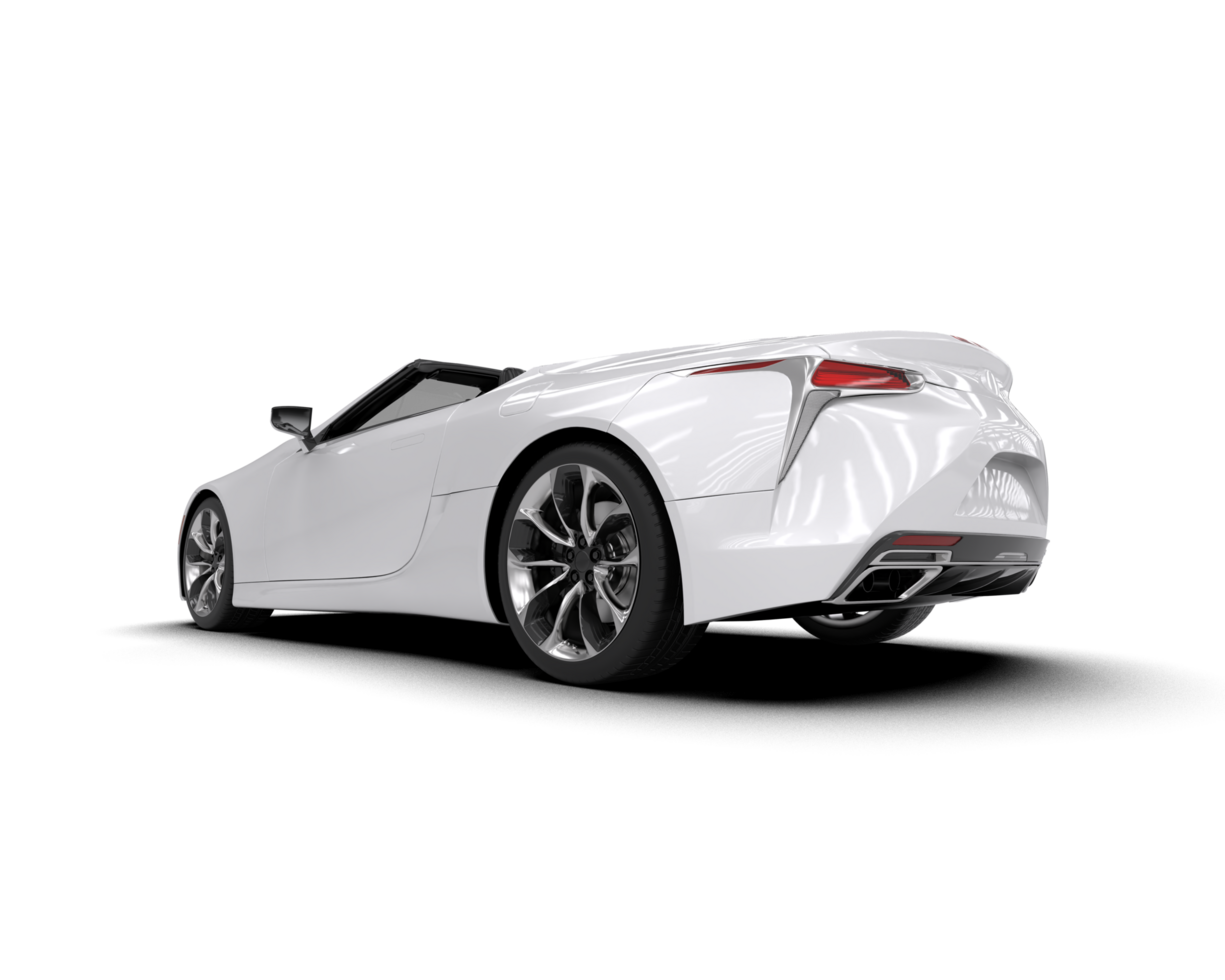 Realistic sport car isolated on background. 3d rendering - illustration png
