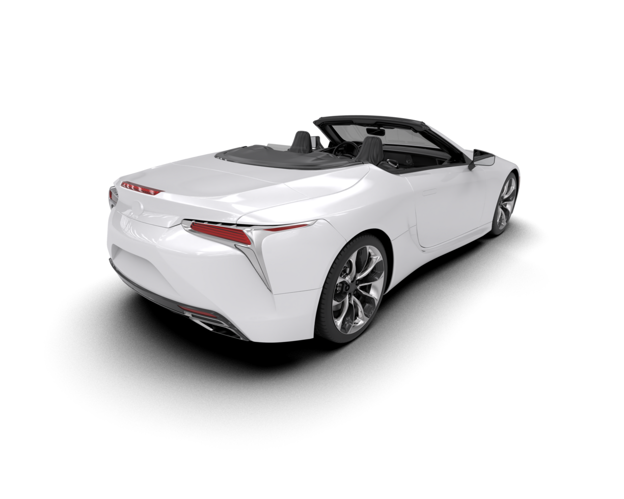Realistic sport car isolated on background. 3d rendering - illustration png