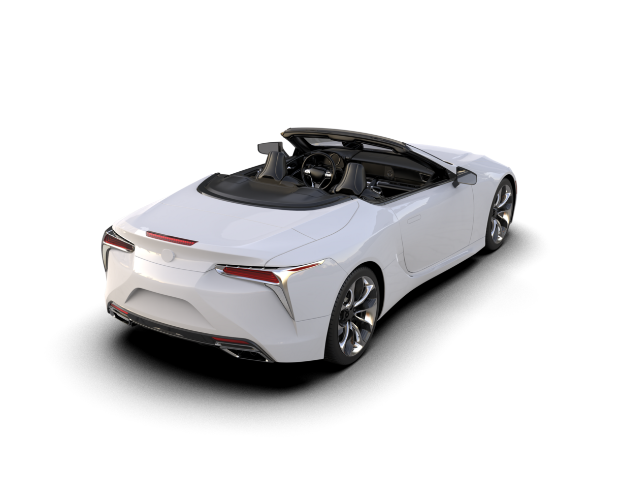 Realistic sport car isolated on background. 3d rendering - illustration png