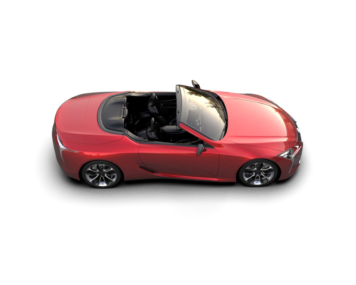 Realistic sport car isolated on background. 3d rendering - illustration png