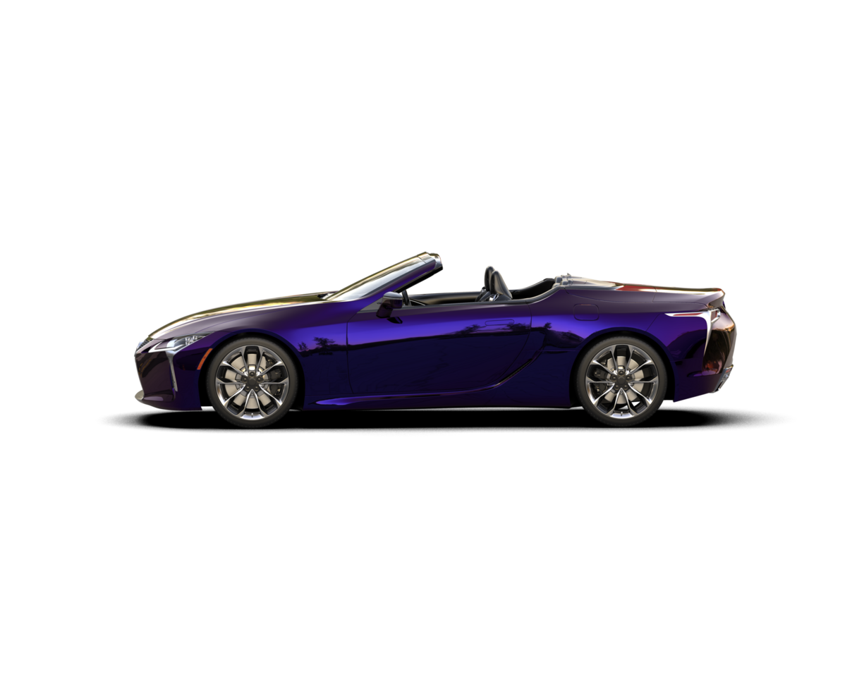 Realistic sport car isolated on background. 3d rendering - illustration png