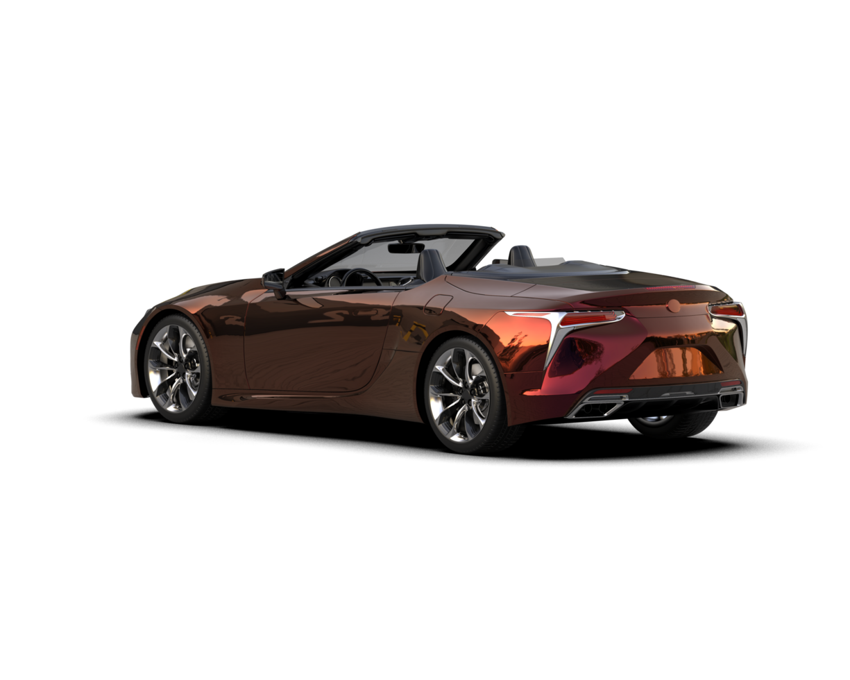 Realistic sport car isolated on background. 3d rendering - illustration png