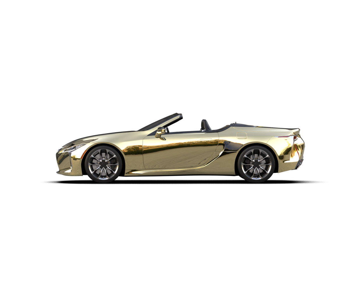 Realistic sport car isolated on background. 3d rendering - illustration png