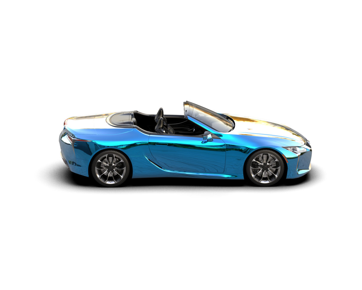 Realistic sport car isolated on background. 3d rendering - illustration png