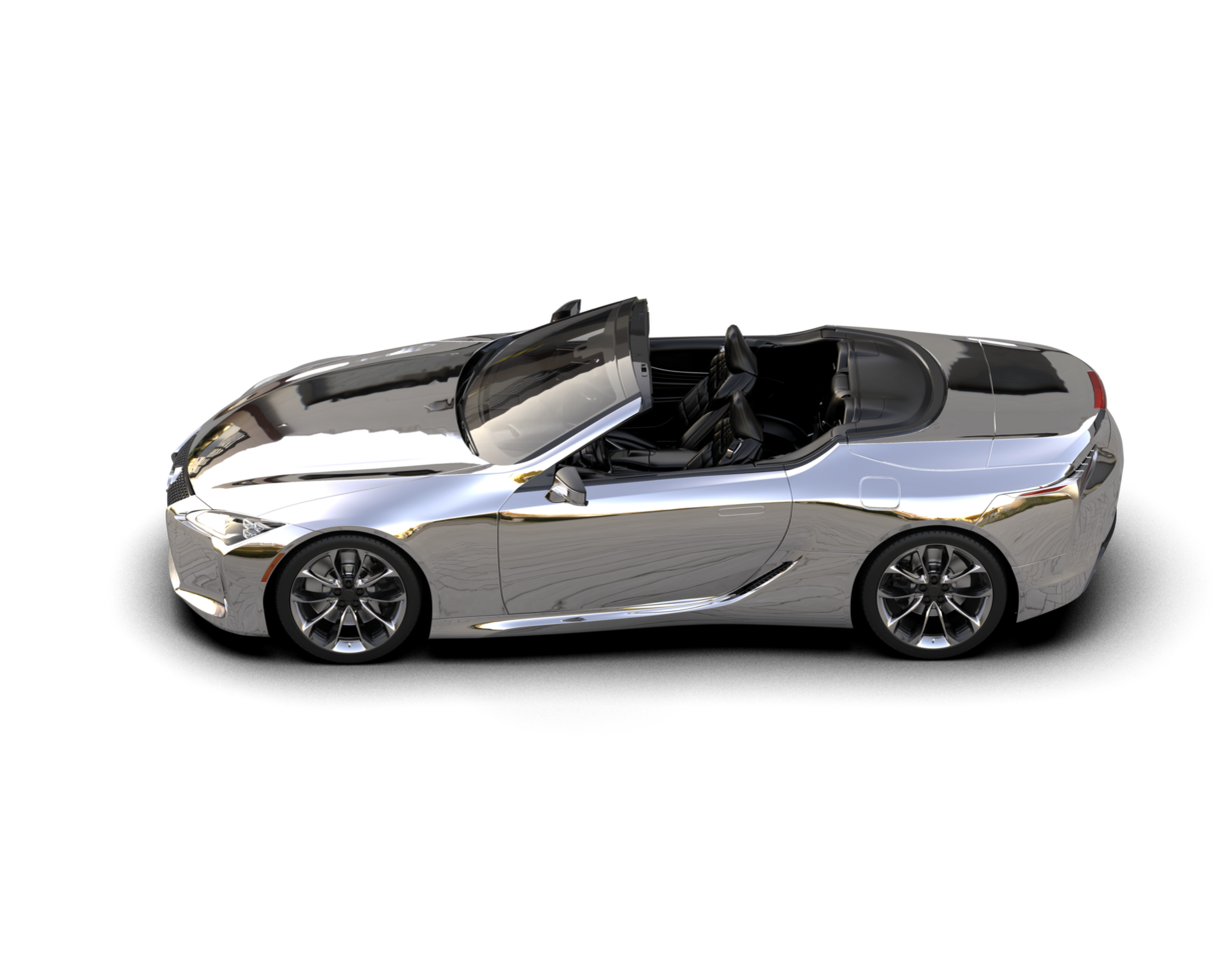 Realistic sport car isolated on background. 3d rendering - illustration png