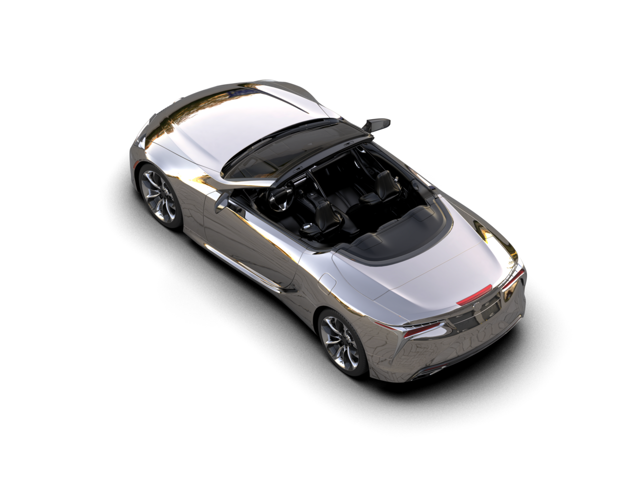 Realistic sport car isolated on background. 3d rendering - illustration png