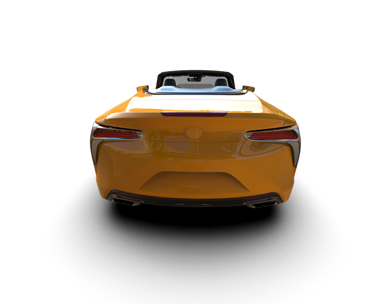 Realistic sport car isolated on background. 3d rendering - illustration png