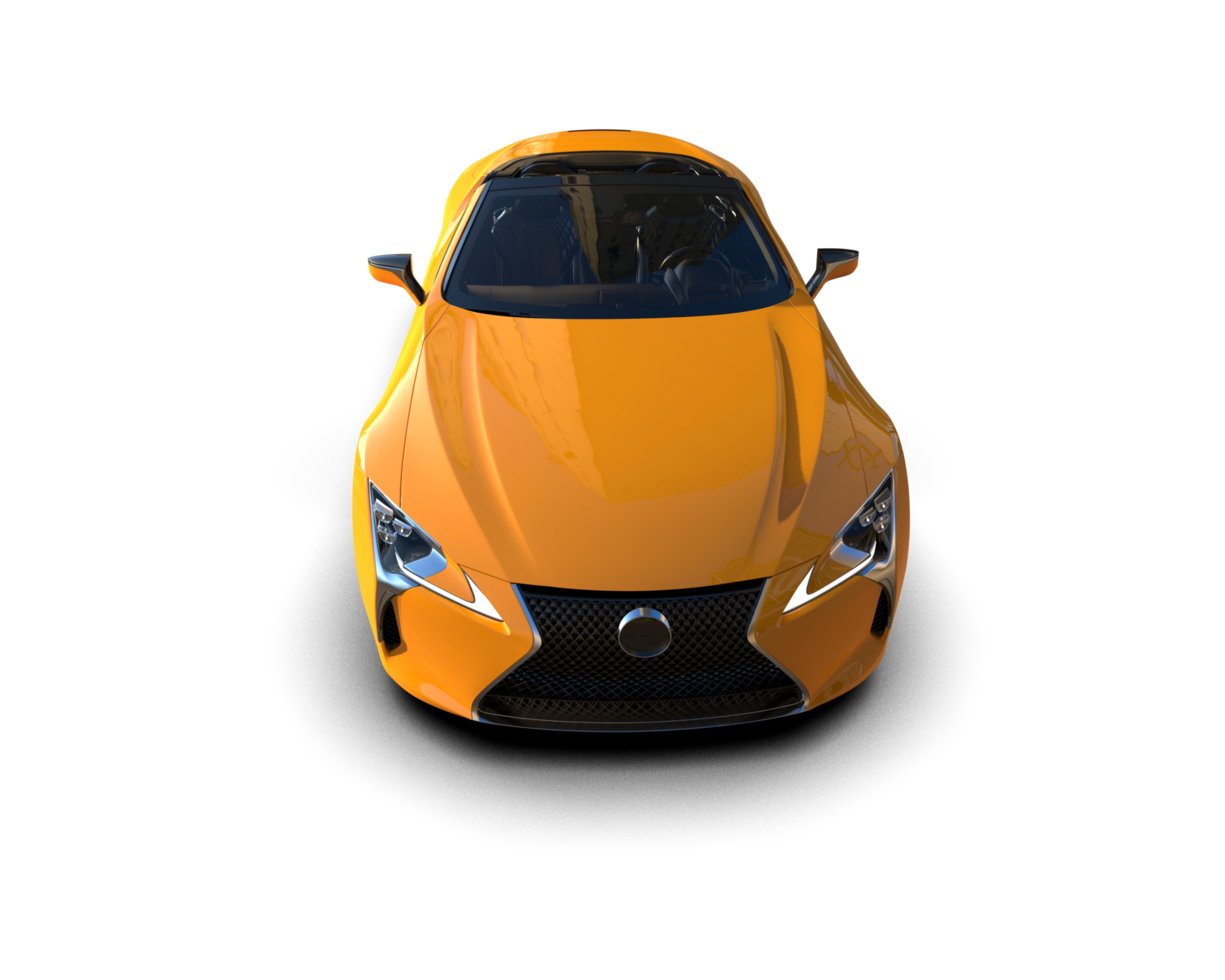 Realistic sport car isolated on background. 3d rendering - illustration png