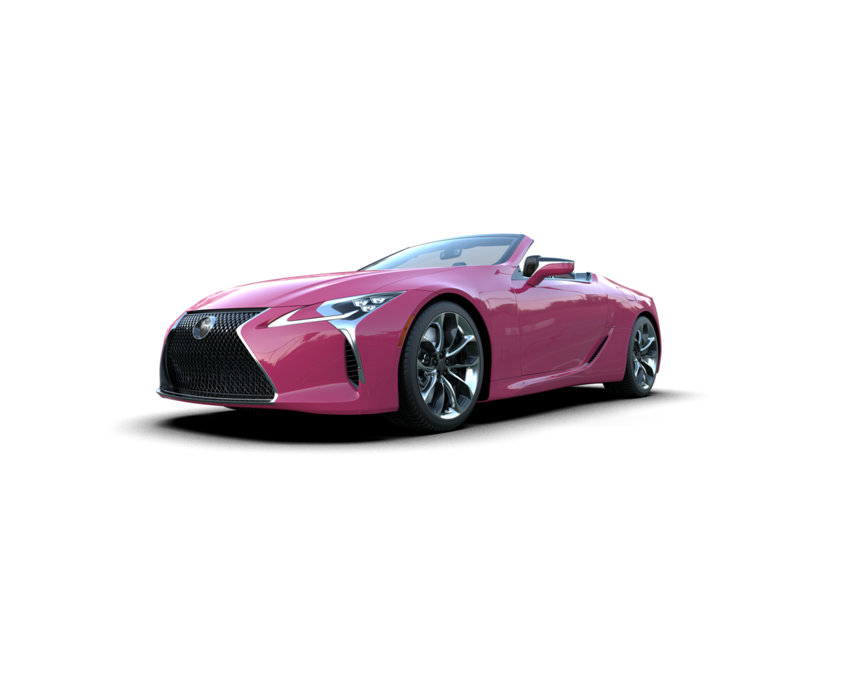 Realistic sport car isolated on background. 3d rendering - illustration png
