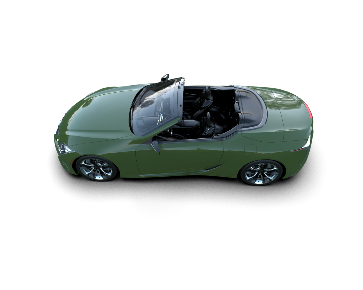 Realistic sport car isolated on background. 3d rendering - illustration png