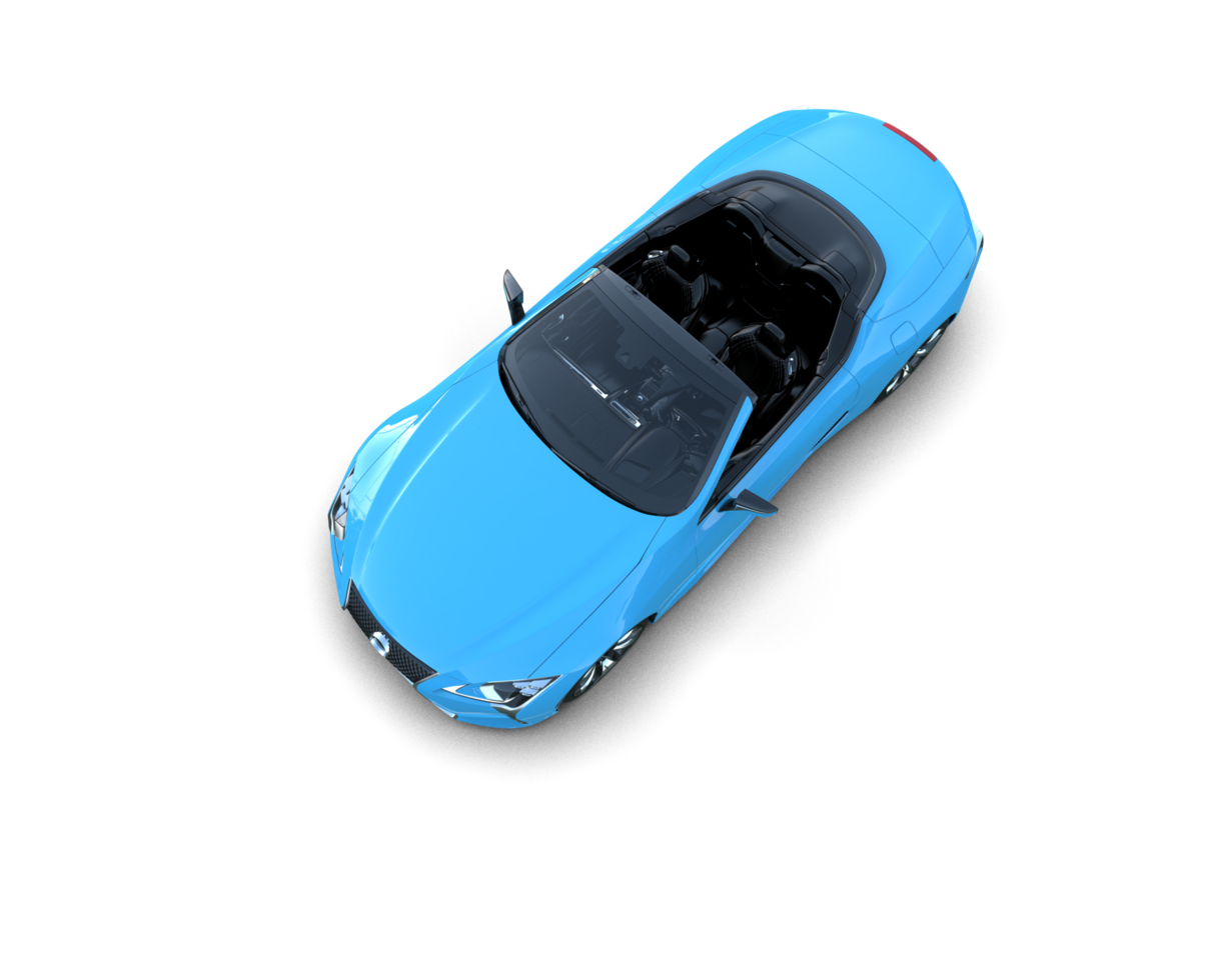 Realistic sport car isolated on background. 3d rendering - illustration png