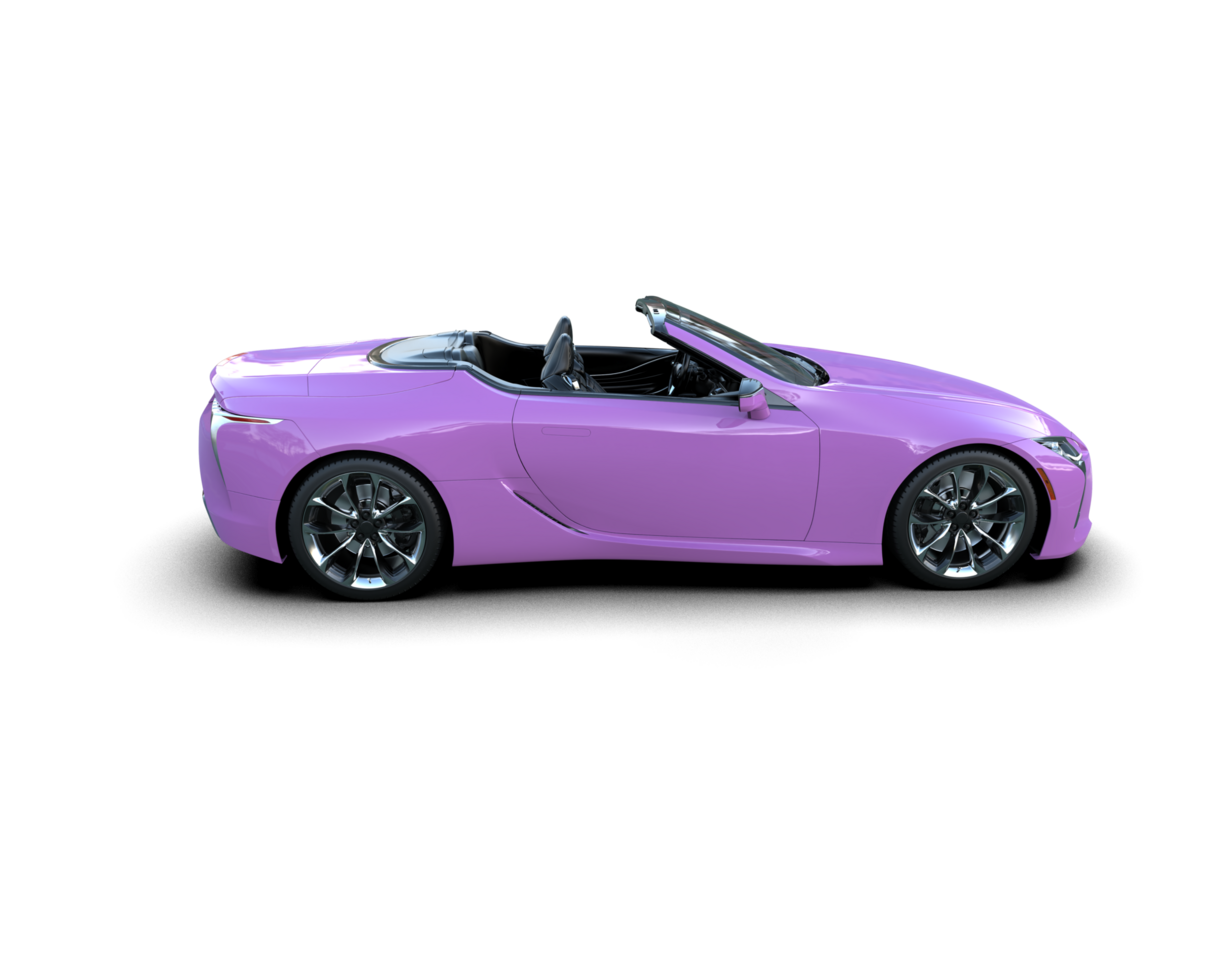 Realistic sport car isolated on background. 3d rendering - illustration png
