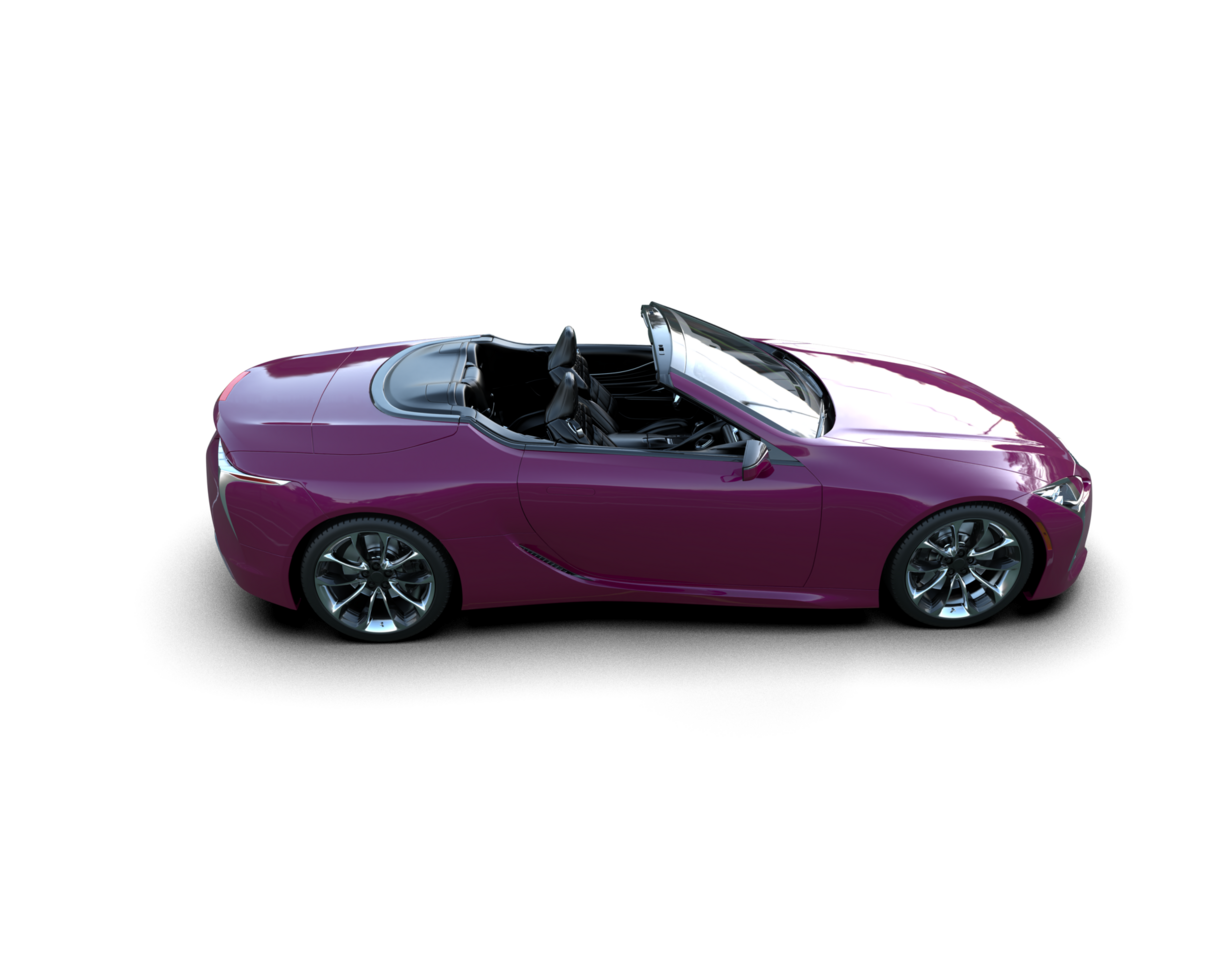 Realistic sport car isolated on background. 3d rendering - illustration png