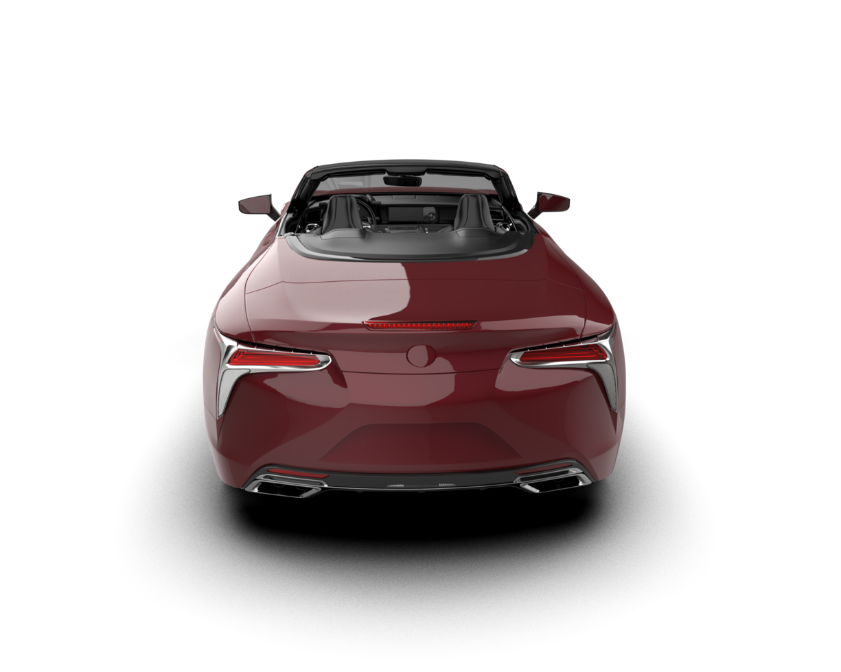 Realistic sport car isolated on background. 3d rendering - illustration png