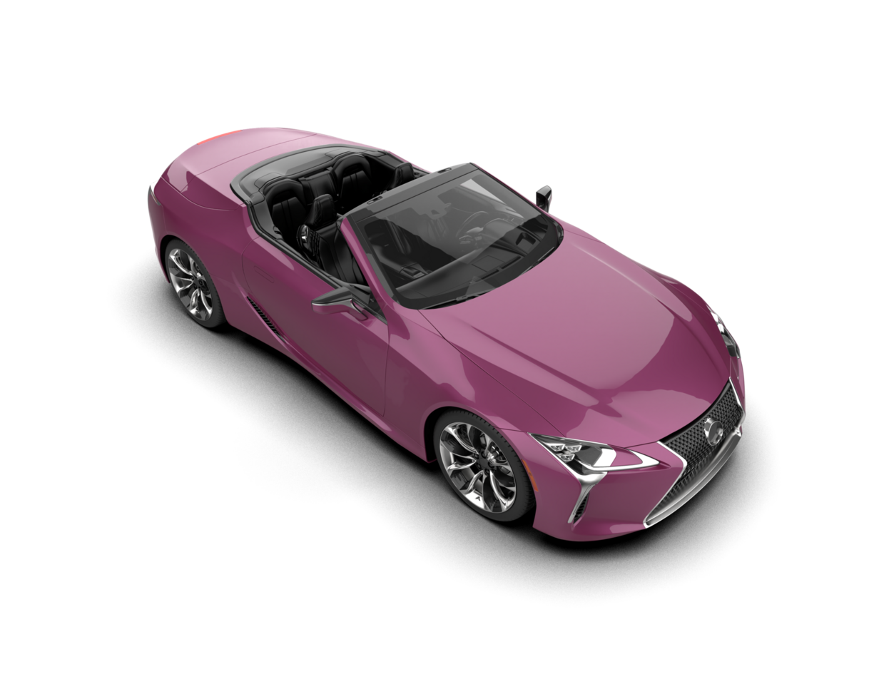 Realistic sport car isolated on background. 3d rendering - illustration png