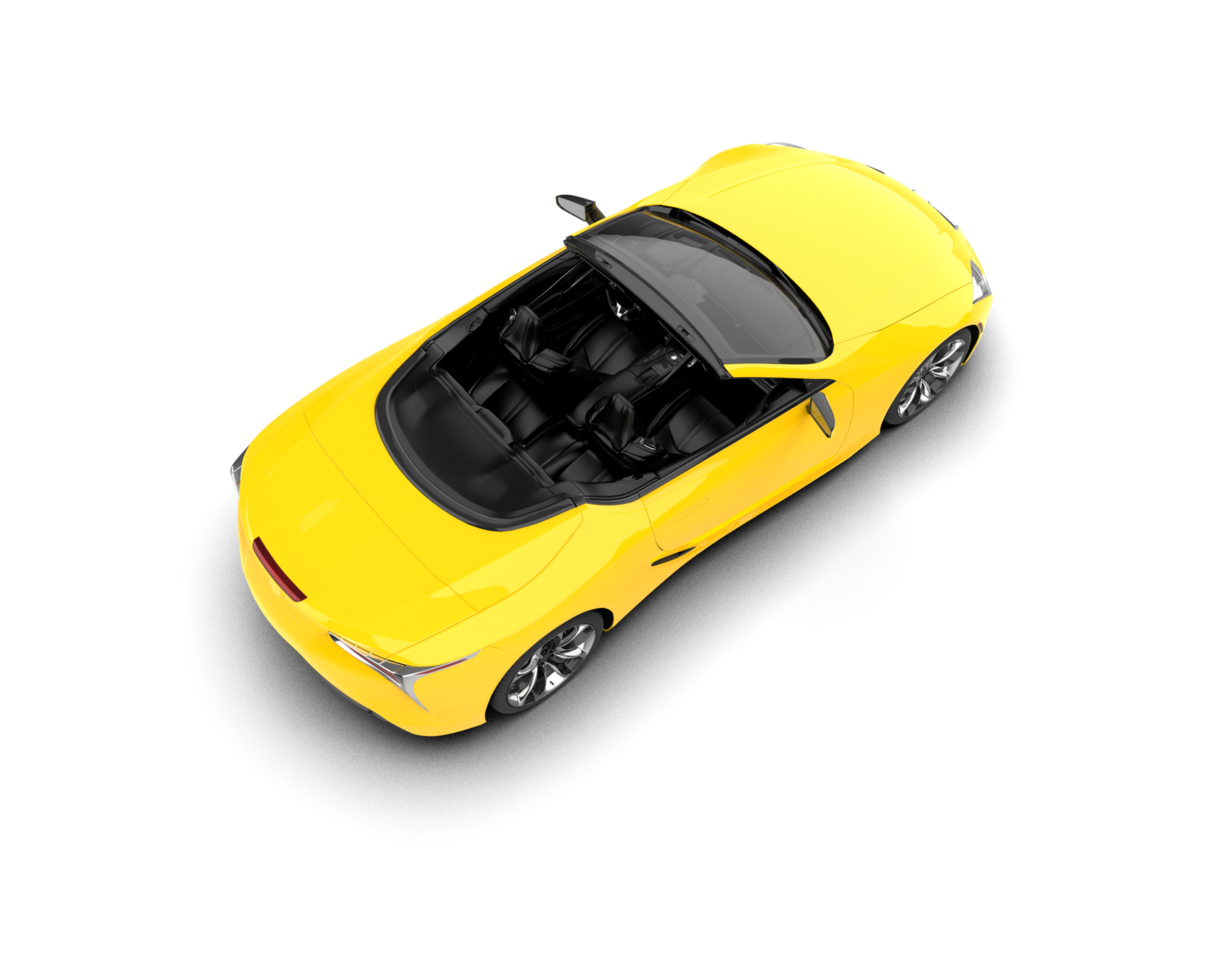 Realistic sport car isolated on background. 3d rendering - illustration png