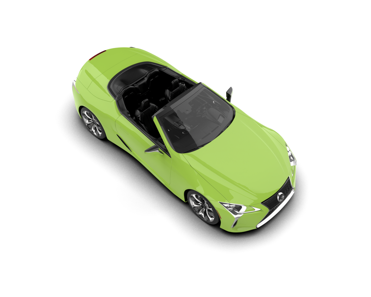Realistic sport car isolated on background. 3d rendering - illustration png