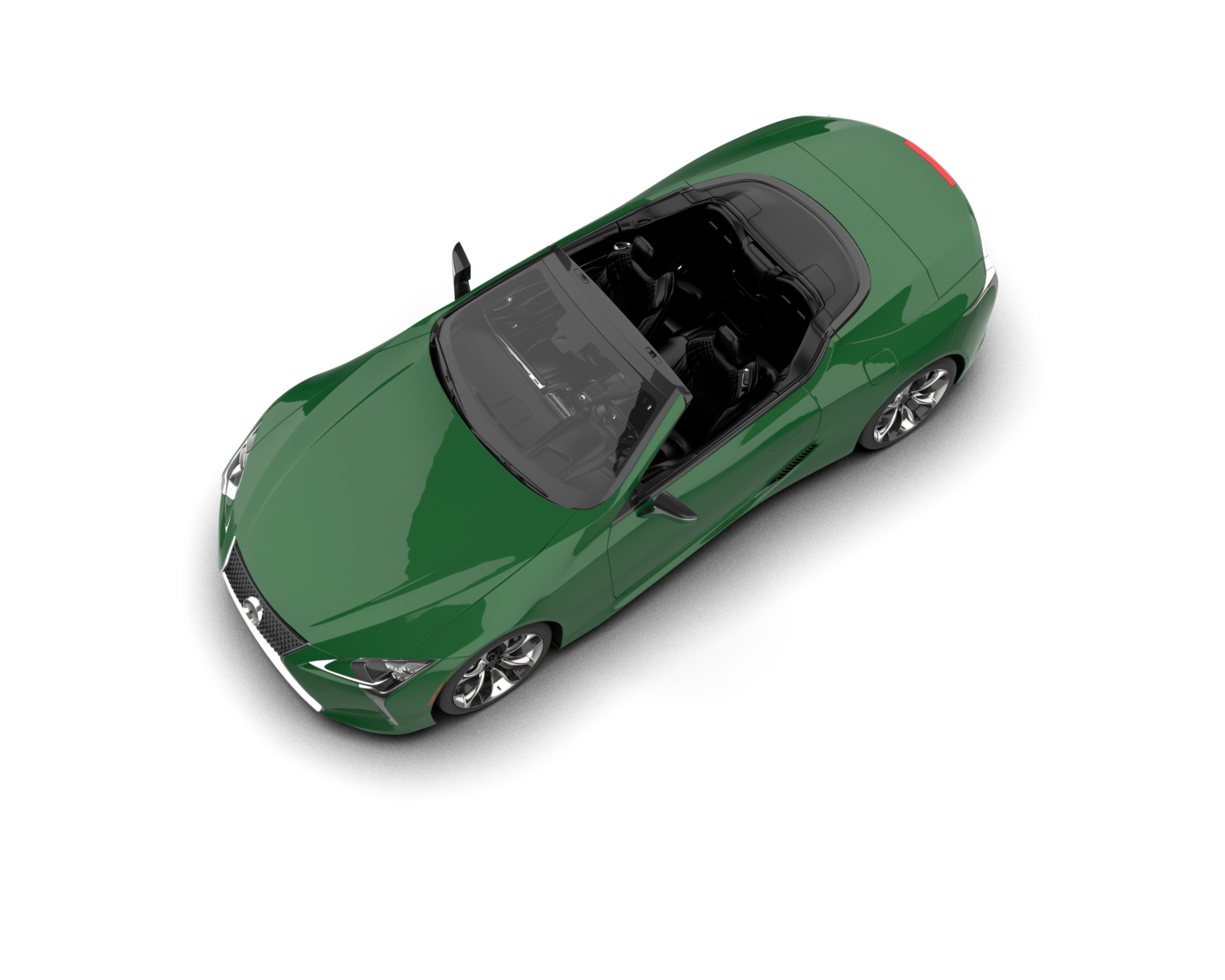 Realistic sport car isolated on background. 3d rendering - illustration png