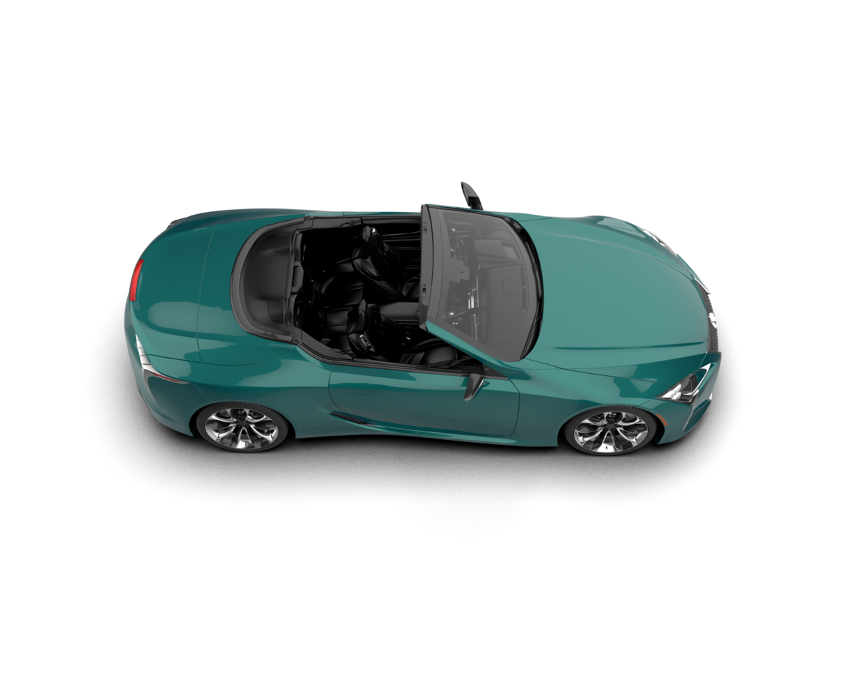 Realistic sport car isolated on background. 3d rendering - illustration png