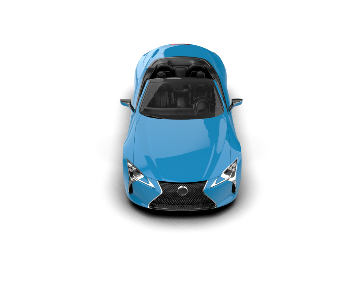 Realistic sport car isolated on background. 3d rendering - illustration png