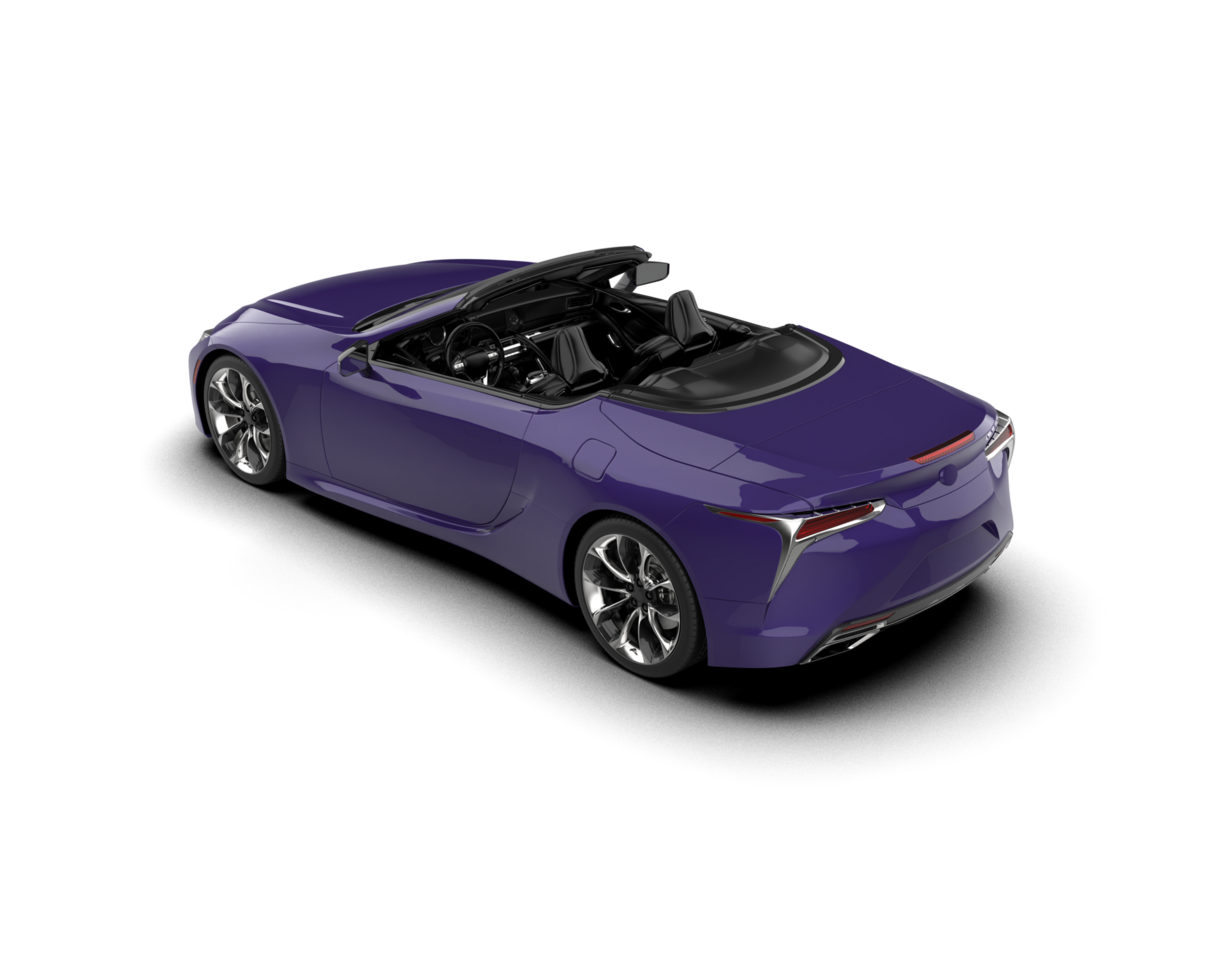 Realistic sport car isolated on background. 3d rendering - illustration png