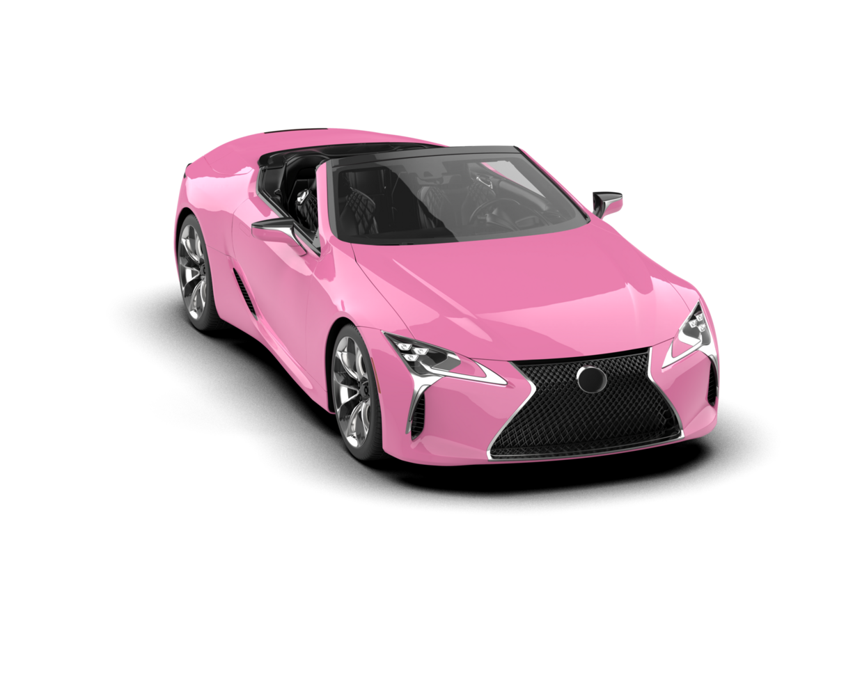 Realistic sport car isolated on background. 3d rendering - illustration png
