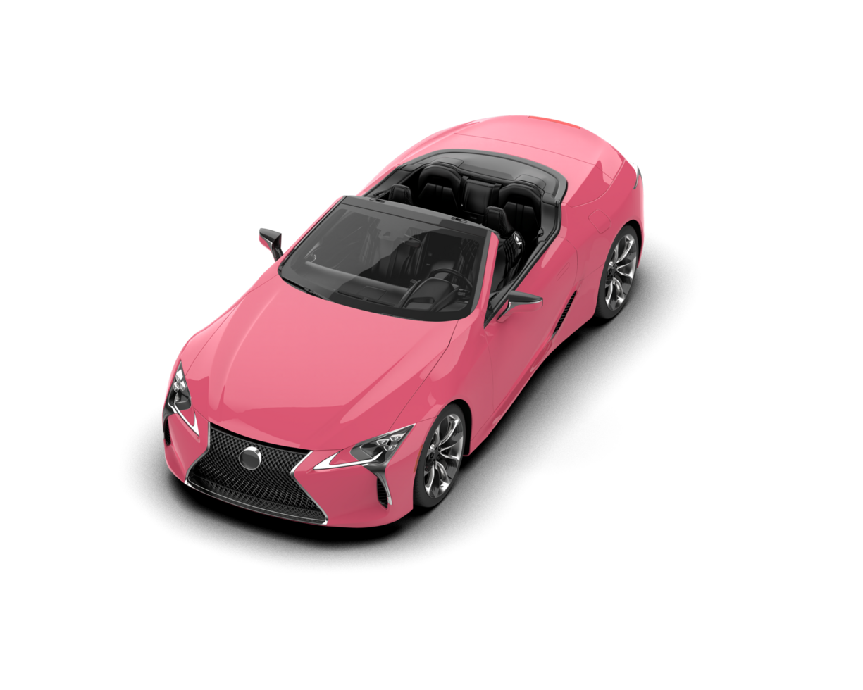 Realistic sport car isolated on background. 3d rendering - illustration png