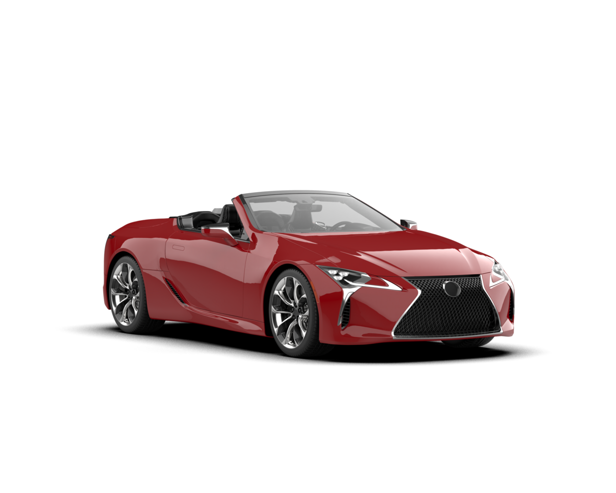 Realistic sport car isolated on background. 3d rendering - illustration png