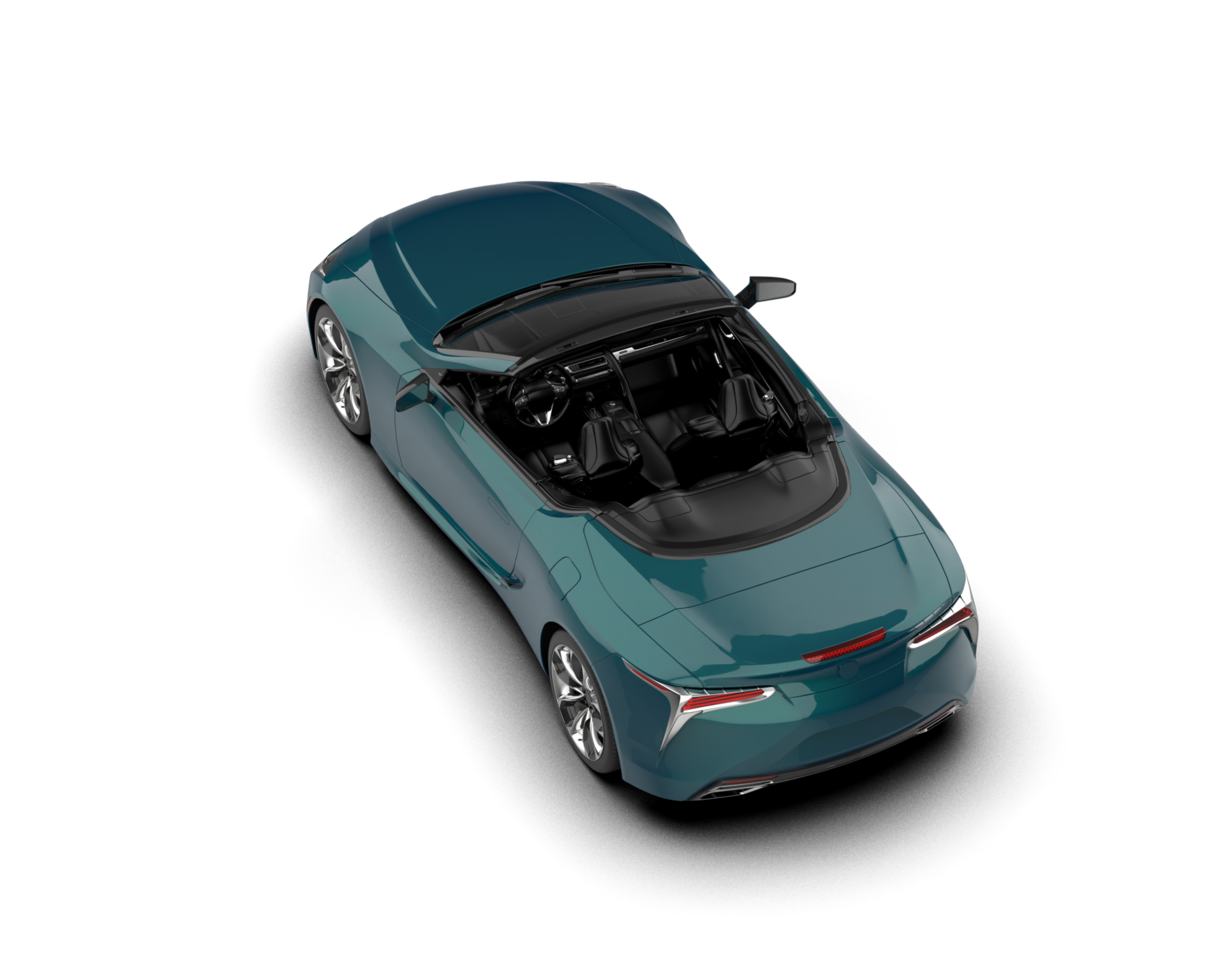 Realistic sport car isolated on background. 3d rendering - illustration png