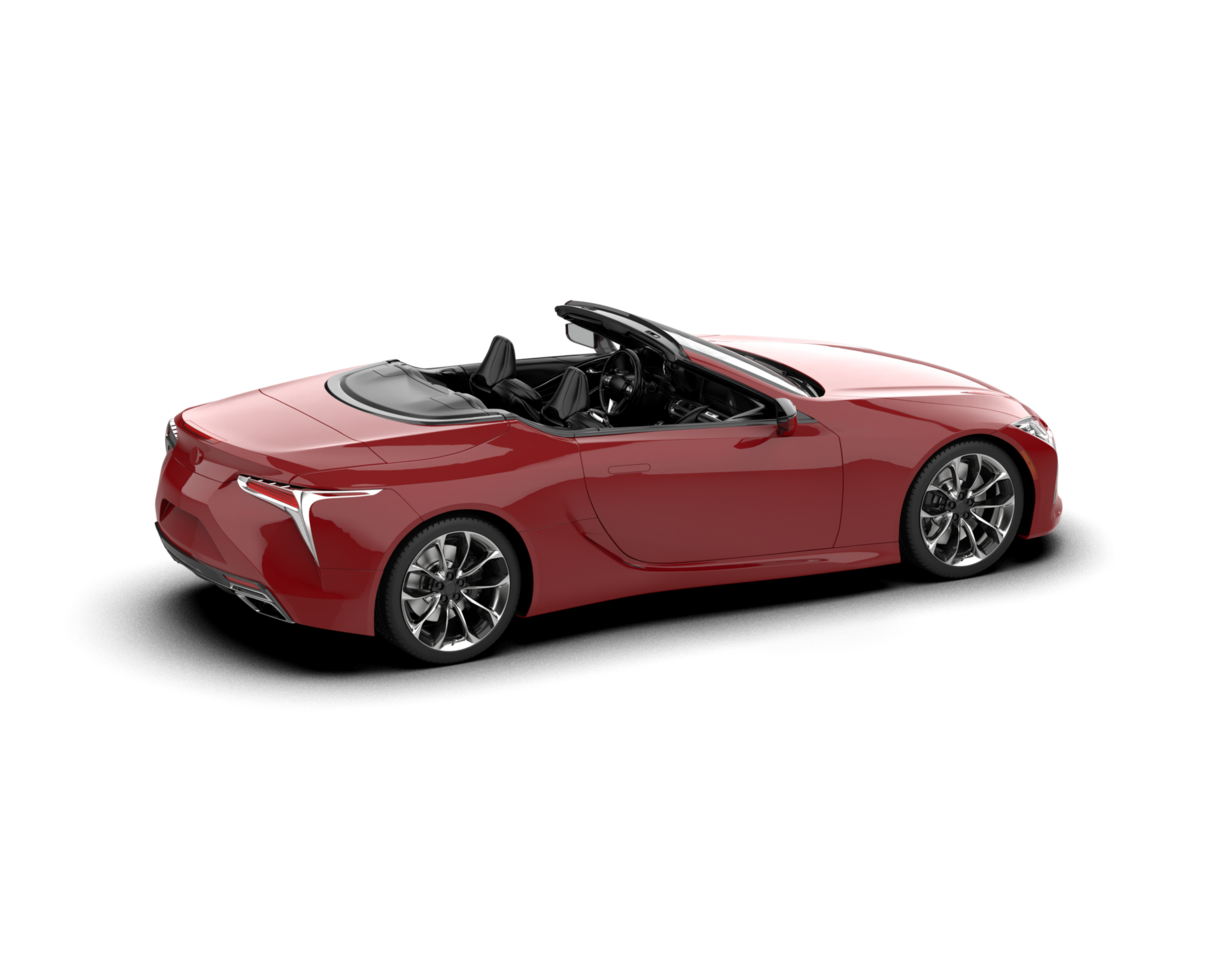 Realistic sport car isolated on background. 3d rendering - illustration png