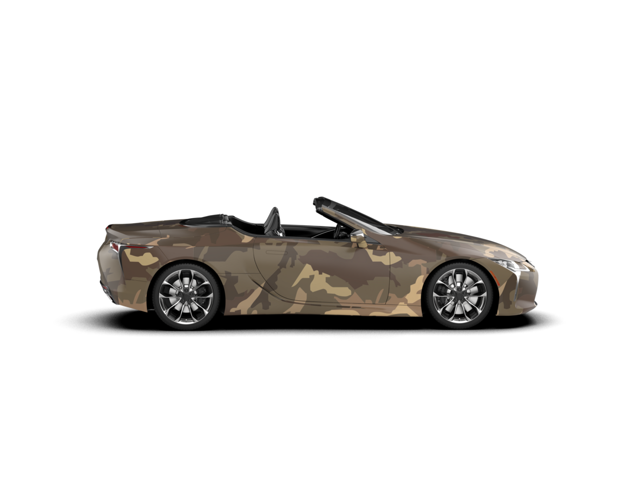 Realistic sport car isolated on background. 3d rendering - illustration png