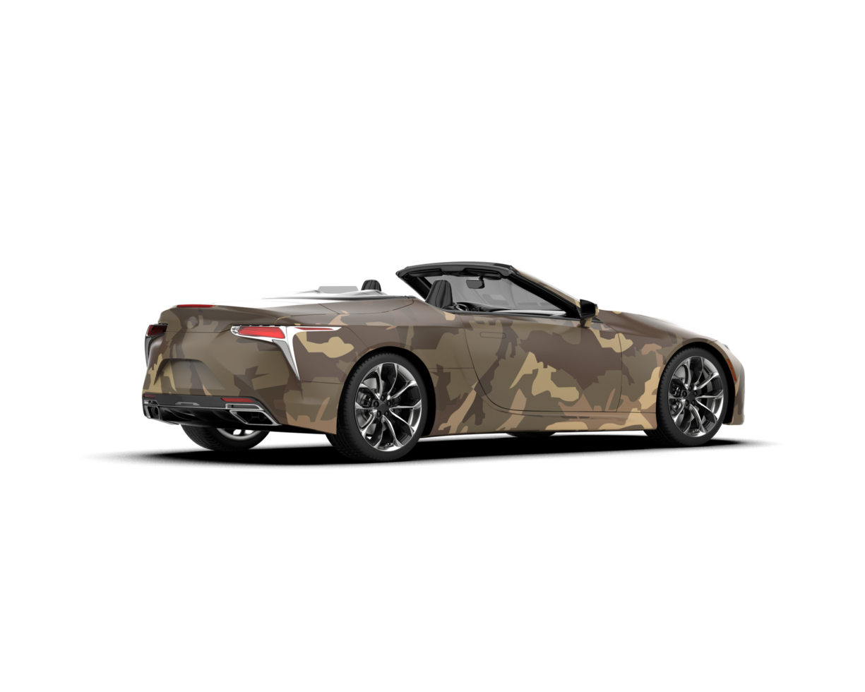 Realistic sport car isolated on background. 3d rendering - illustration png