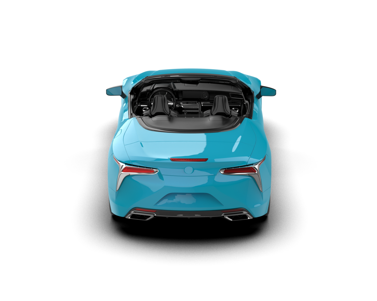 Realistic sport car isolated on background. 3d rendering - illustration png