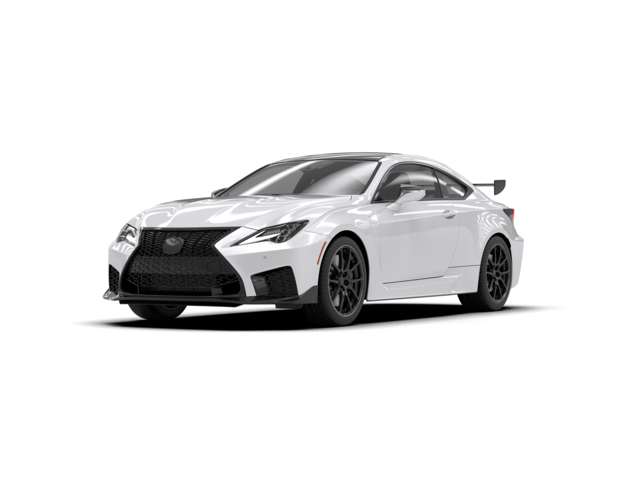 Realistic sport car isolated on background. 3d rendering - illustration png