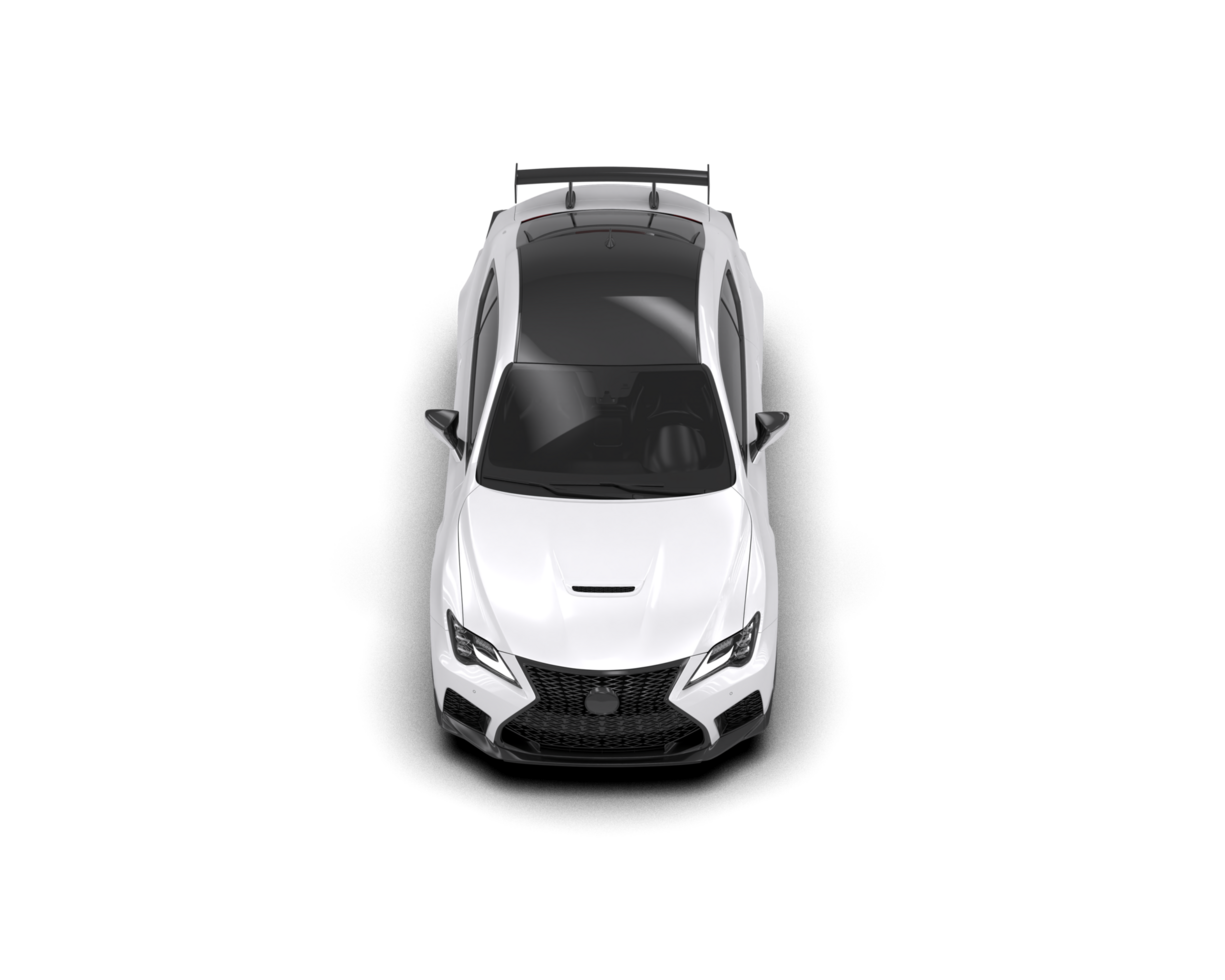 Realistic sport car isolated on background. 3d rendering - illustration png