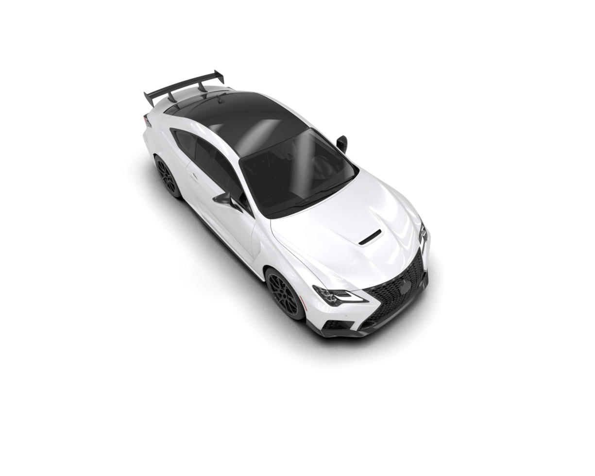 Realistic sport car isolated on background. 3d rendering - illustration png