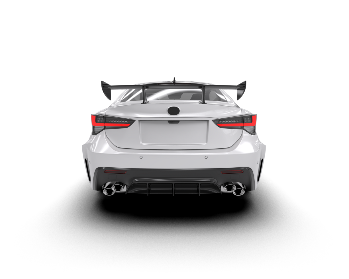 Realistic sport car isolated on background. 3d rendering - illustration png