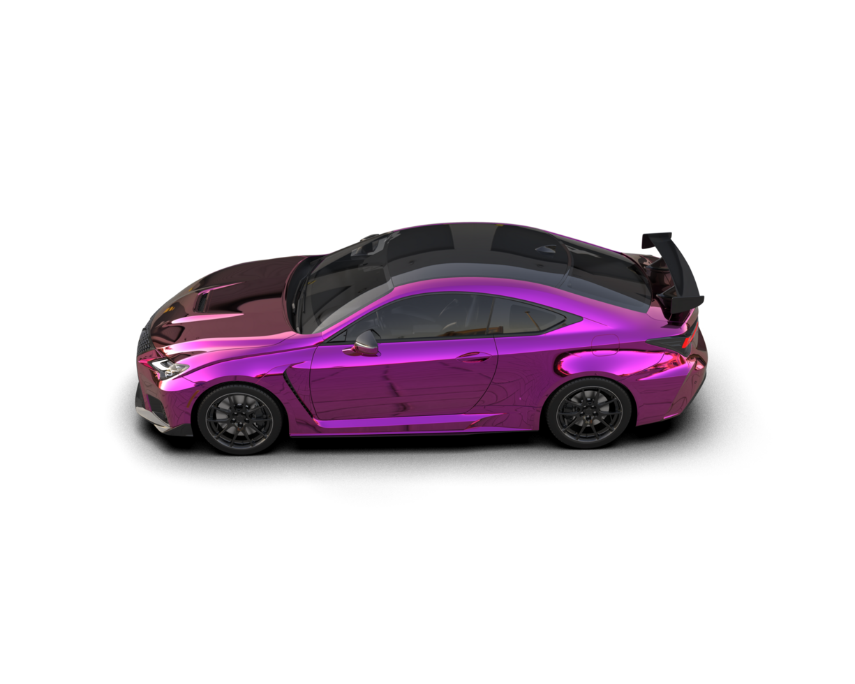 Realistic sport car isolated on background. 3d rendering - illustration png