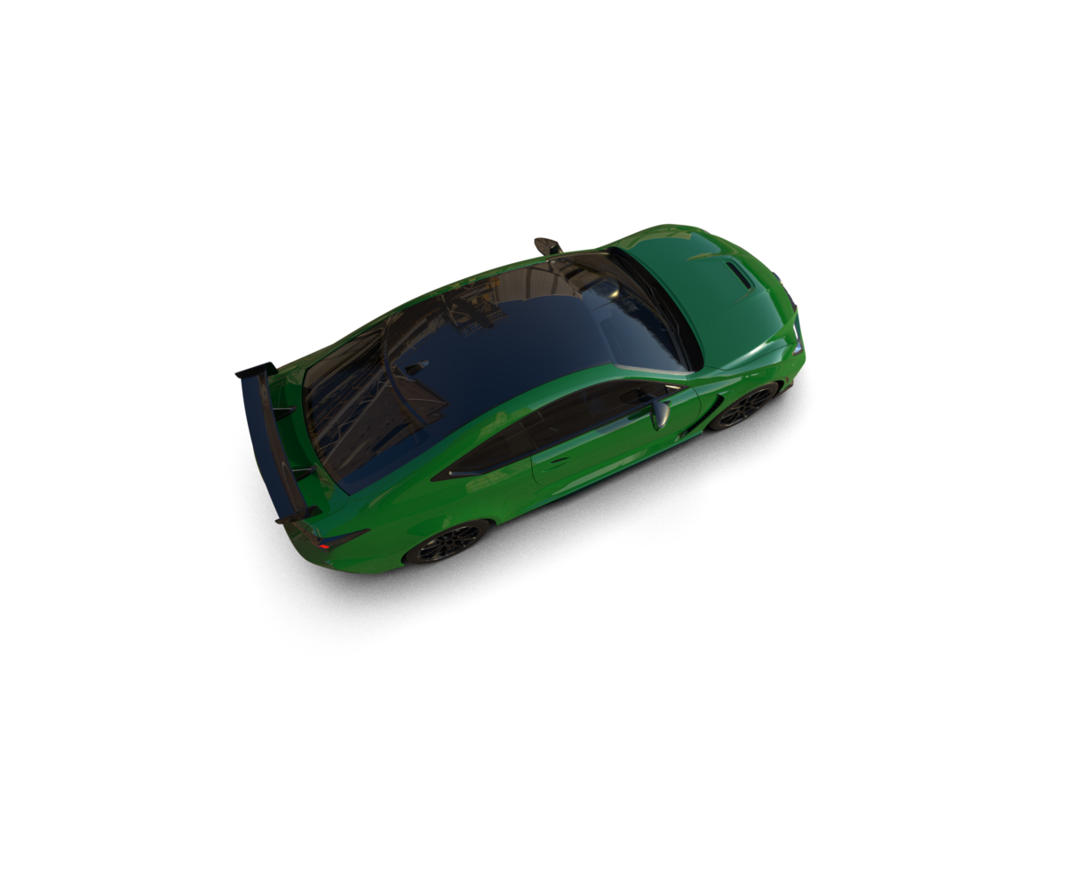 Realistic sport car isolated on background. 3d rendering - illustration png