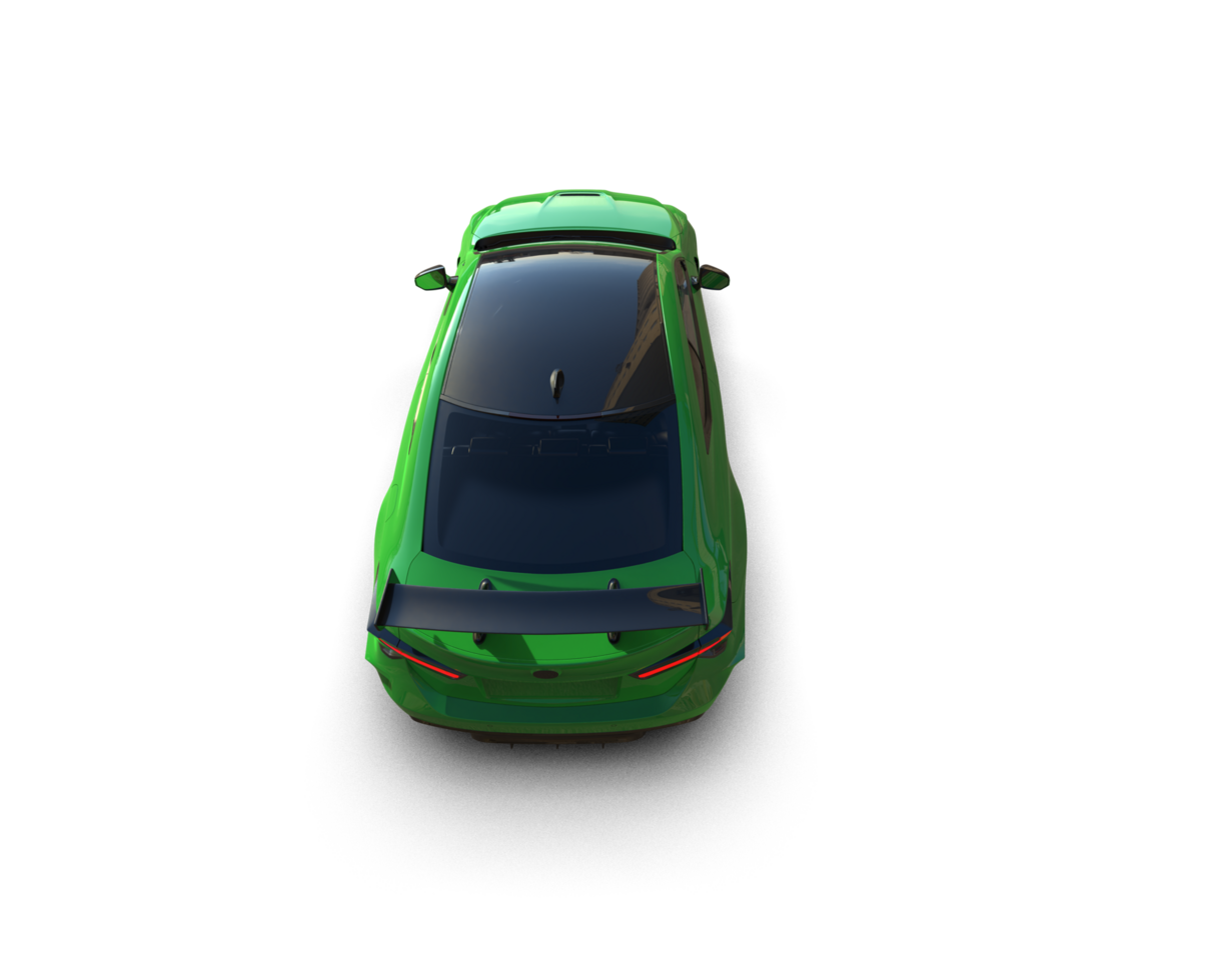 Realistic sport car isolated on background. 3d rendering - illustration png
