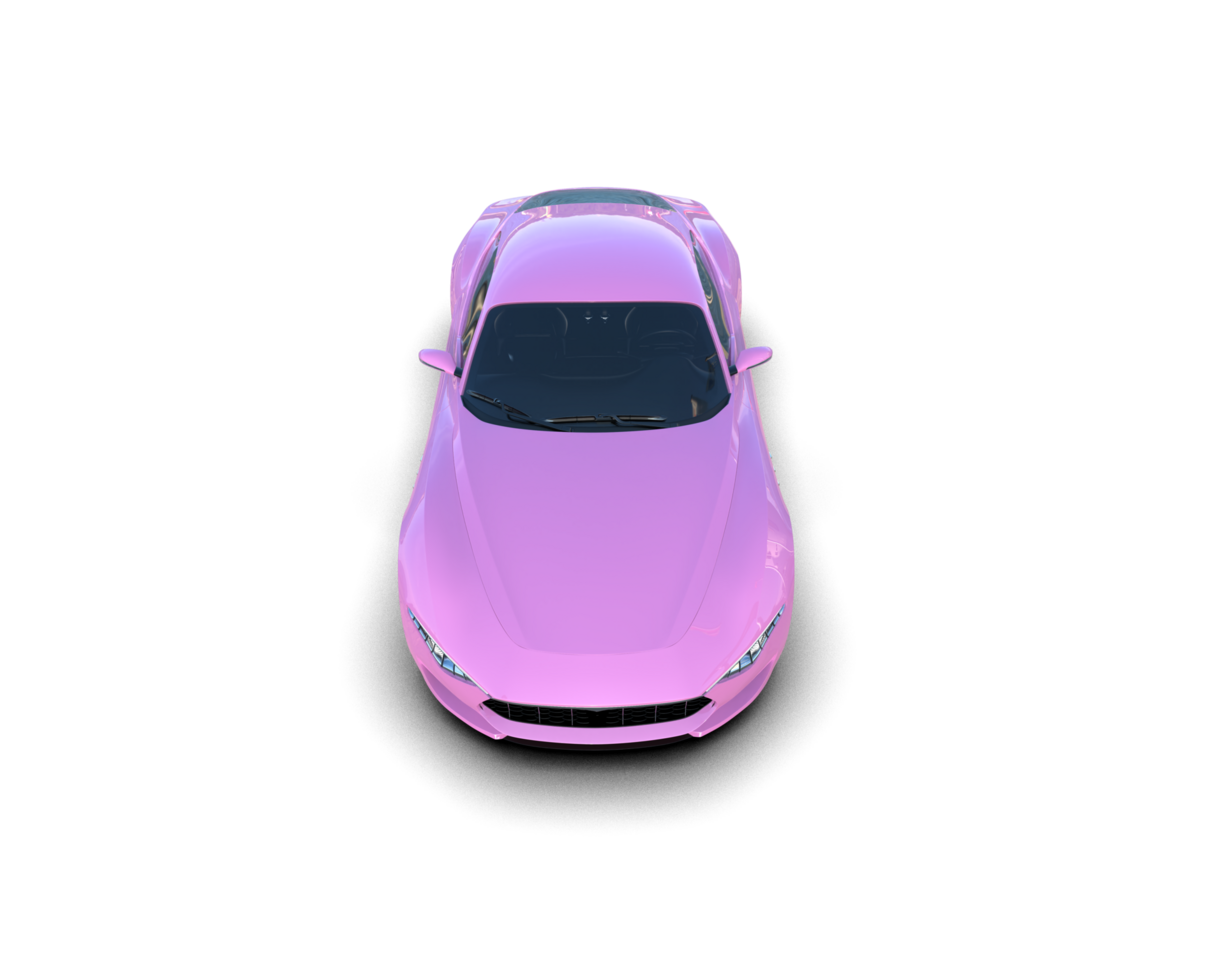 Realistic sport car isolated on background. 3d rendering - illustration png