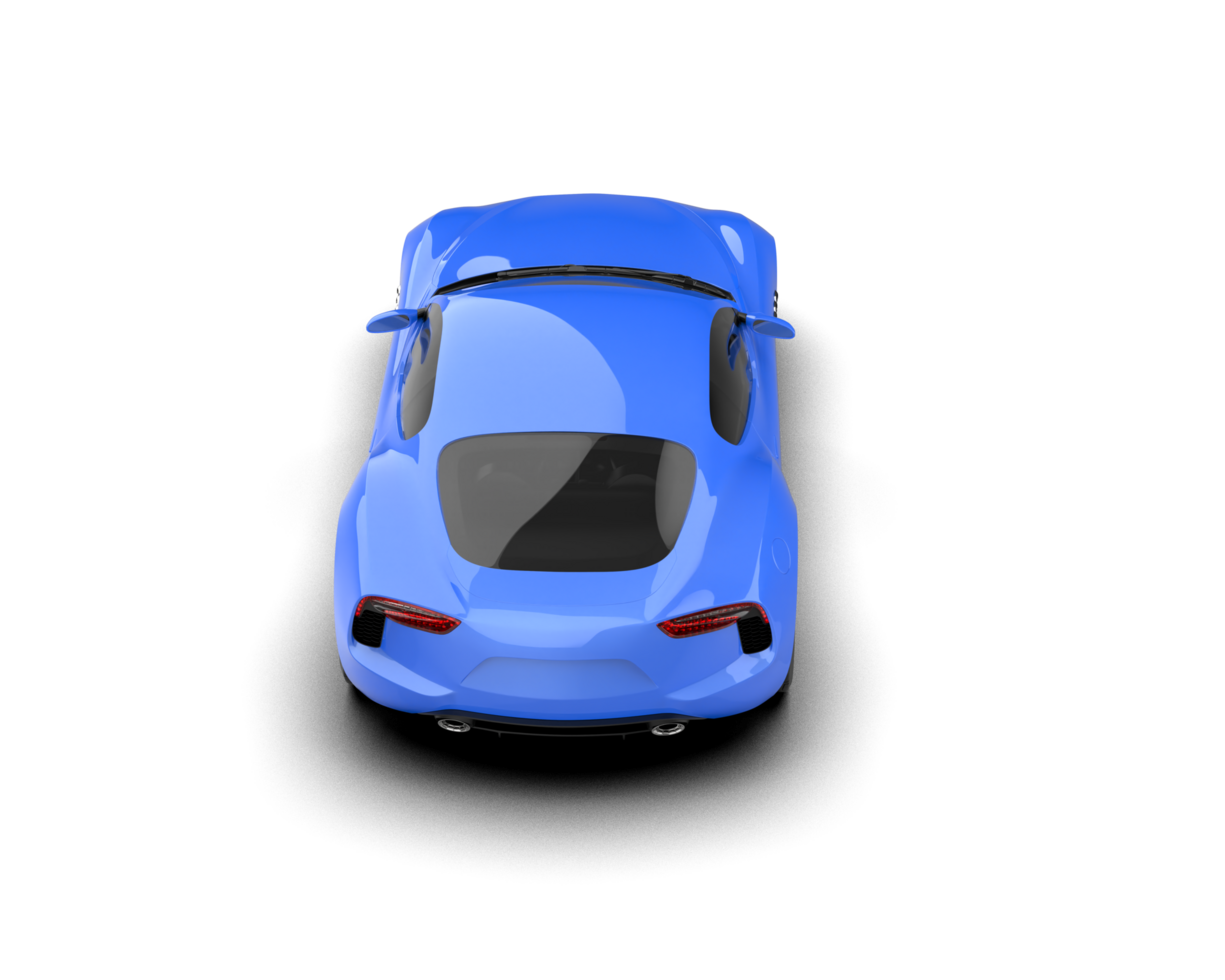Realistic sport car isolated on background. 3d rendering - illustration png