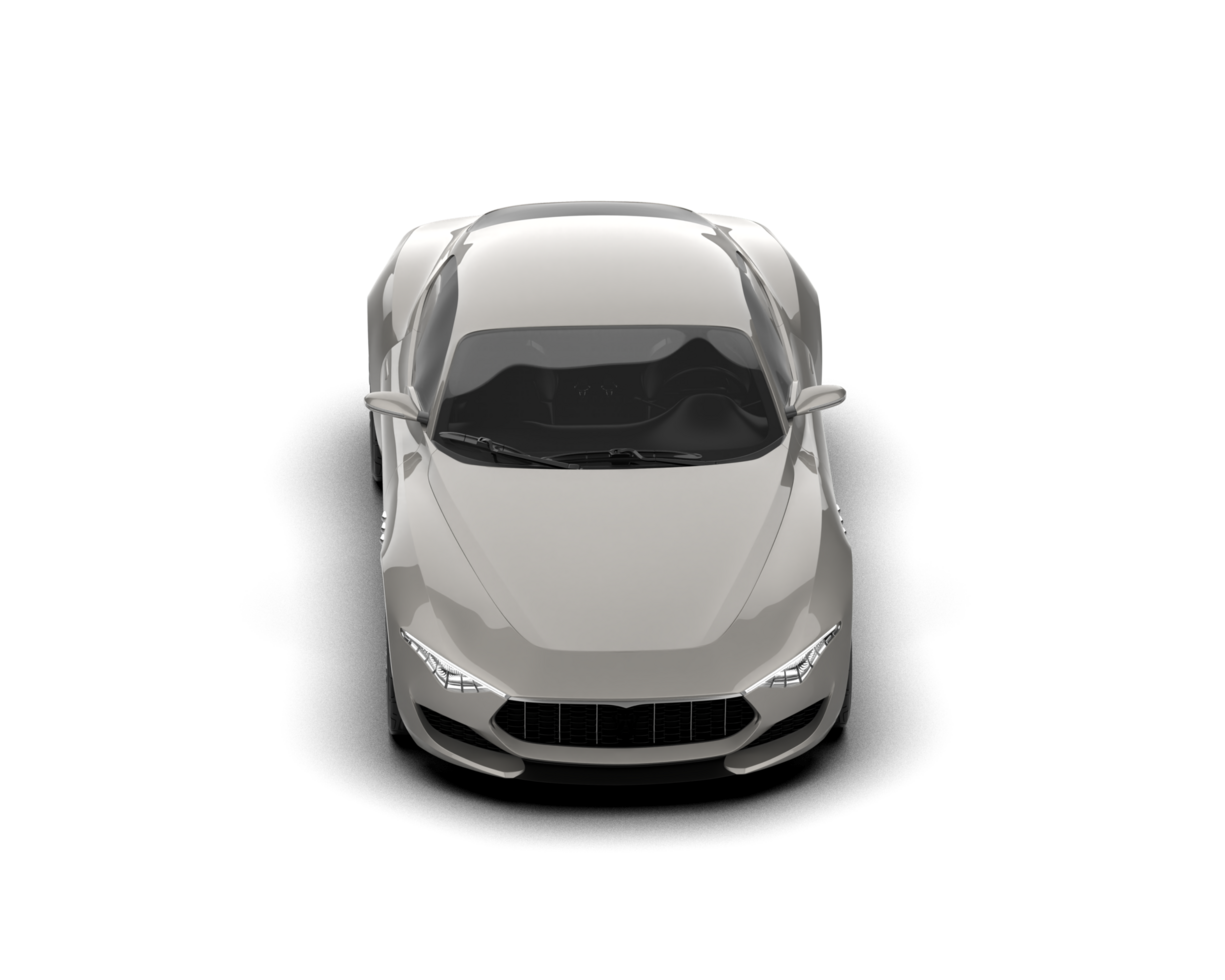 Realistic sport car isolated on background. 3d rendering - illustration png
