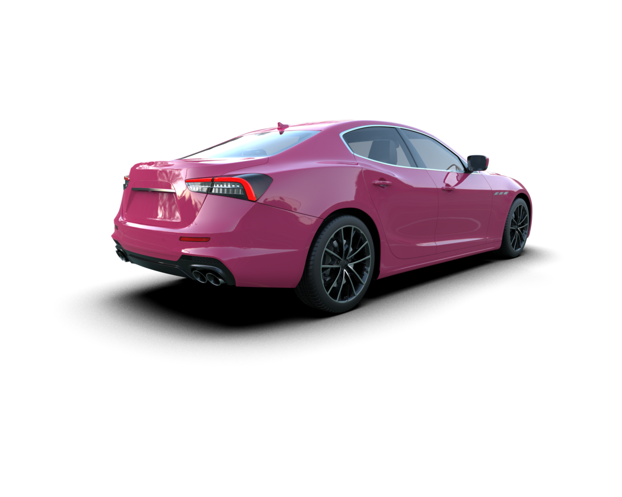 Realistic sport car isolated on background. 3d rendering - illustration png