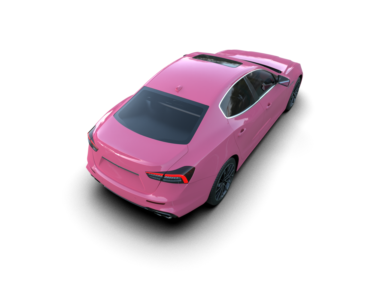 Realistic sport car isolated on background. 3d rendering - illustration png