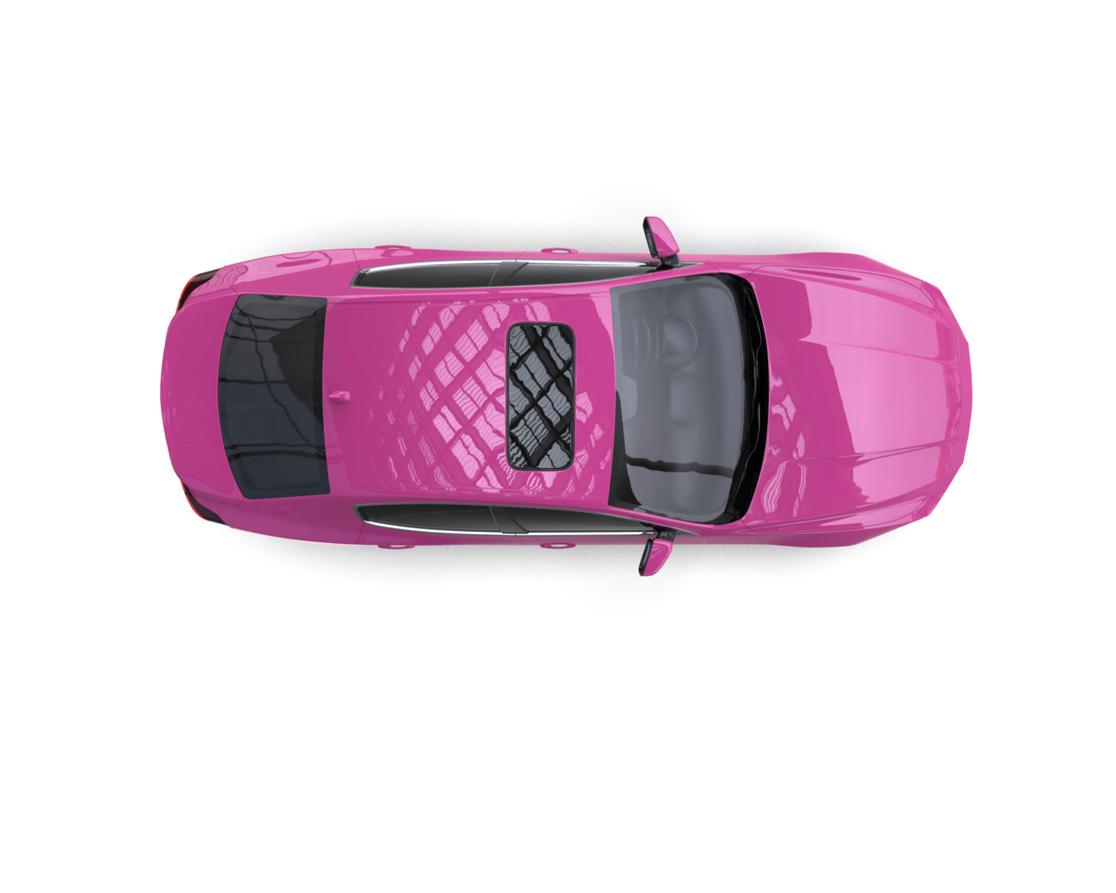 Realistic sport car isolated on background. 3d rendering - illustration png