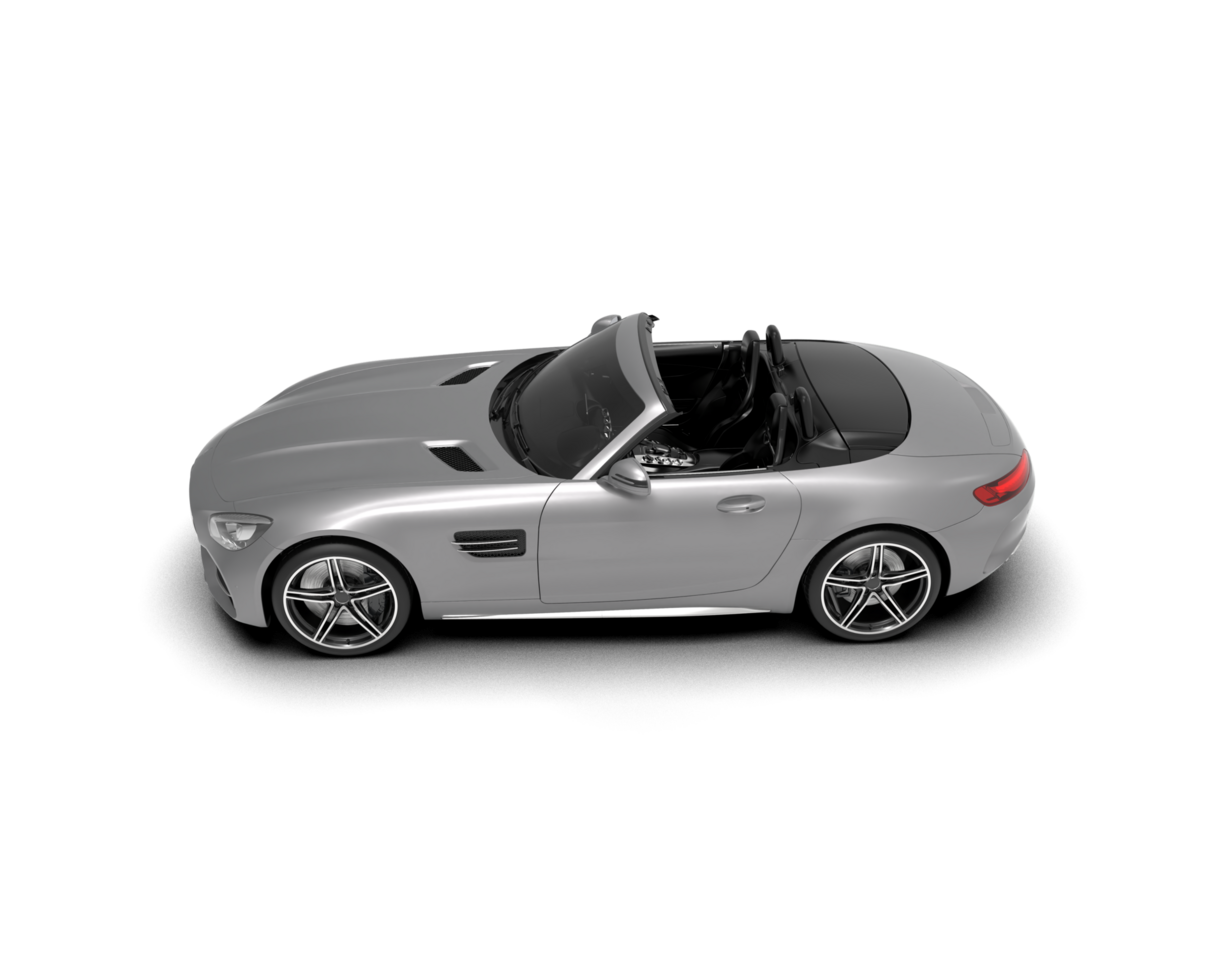Realistic sport car isolated on background. 3d rendering - illustration png