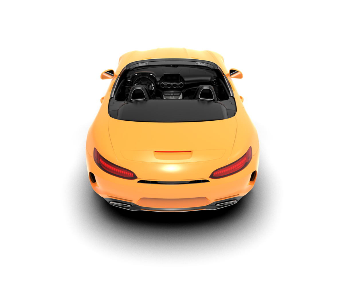 Realistic sport car isolated on background. 3d rendering - illustration png